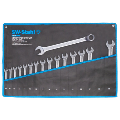 00193L SW-Stahl Gabelringschlüsselsatz 16 tlg