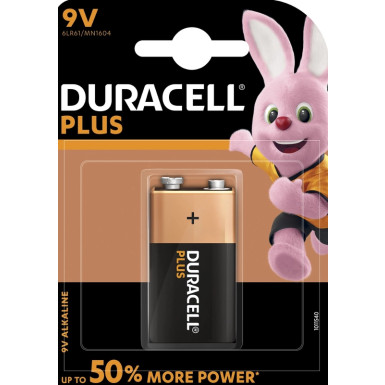 5000394142190 Duracell Plus 9V (MN1604/6LR61) B1