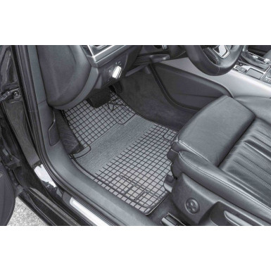 Gummimatte New Style | weiß mit schwarzen Intarsien | 28053