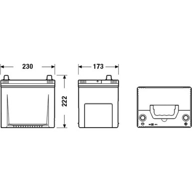 EXIDE Starterbatterie | EA654