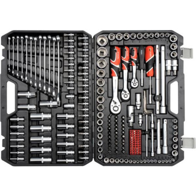Steckschlüsselsatz Xxl Typ2 1/2 + 3/8 + 1/4 216-Tlg | YT-38841