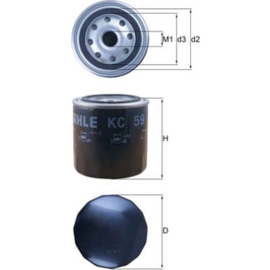 MAHLE Kraftstofffilter | KC 59