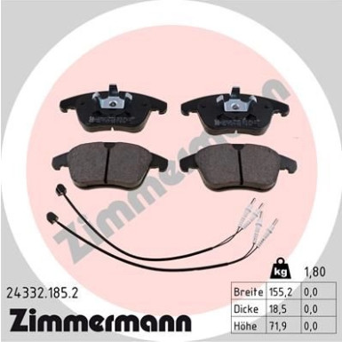 ZIMMERMANN Bremsbeläge