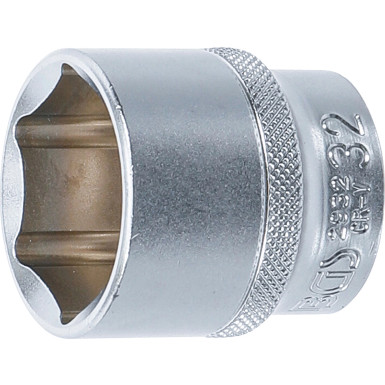 BGS Steckschlüssel-Einsatz Sechskant | Antrieb Innenvierkant 12,5 mm (1/2"""") | SW 32 mm | 2932