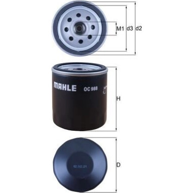 MAHLE Ölfilter | OC 988
