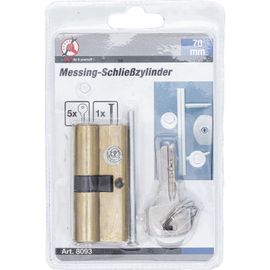 BGS Messing-Schließzylinder 70 mm BGS Do it yourself 8093