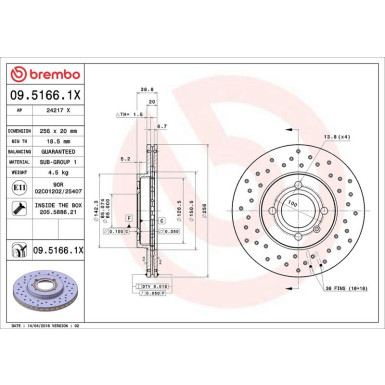 Bremsscheibe VA Xtra VW Polo,Golf,Passat,SEAT 85 XTRA LINE - Xtra 09.5166.1X