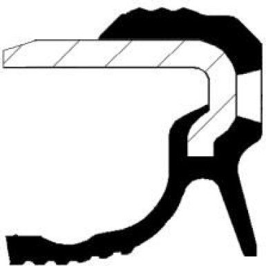 Wellendichtring, Kurbelwelle | 19036882B