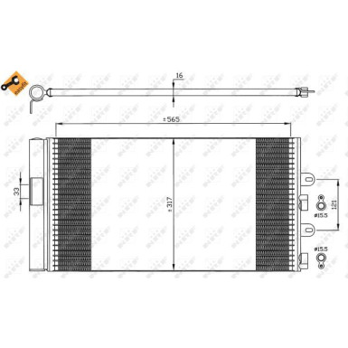 Kondensator, Klimaanlage EASY FIT 35606