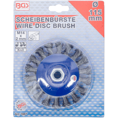 BGS Scheibenbürste | Aufnahme M14x2 | Ø 115 mm | 3981