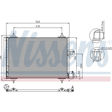 Kondensator PKW CITROEN Xsara FIRST FIT 94542