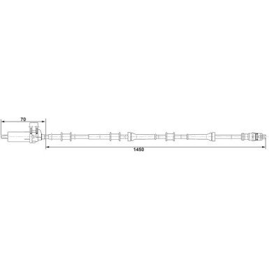 40 403 037 Sensor, Raddrehzahl HA li | FIAT Ducato 01 | 0 265 006 688