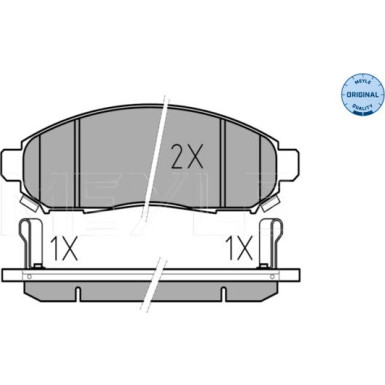 Bremsbelagsatz Nissan P. Navara 2.5Dci 05- Mit Sensor | 025 242 2716/W