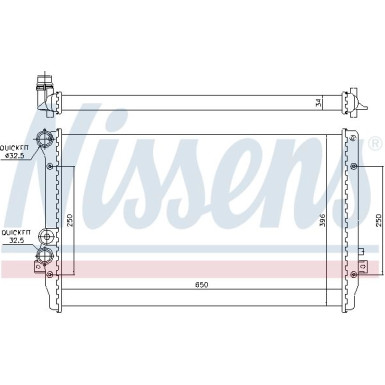 Wasserkühler PKW | VW Golf IV/SEAT Leon 1.9 TDI | 65012