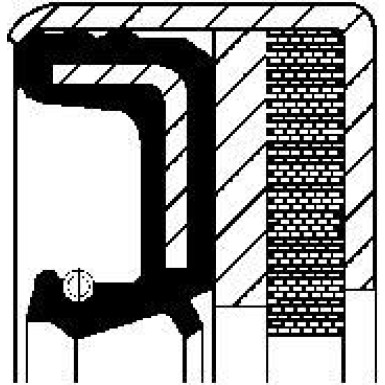 12001902B Wellendichtring, Differential