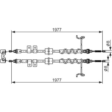Handbremsseil FORD Tourneo Connect 02 1987482870