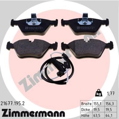 ZIMMERMANN Bremsbeläge ZIMMERMANN Bremsbeläge