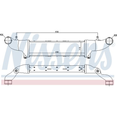 Ladeluftkühler PKW | MERCEDES W 202 C 200 KOMP | 96859