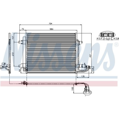 Kondensator PKW VW Caddy III 04-, Touran 03 FIRST FIT 94690 Kondensator PKW VW Caddy III 04-, Touran 03 FIRST FIT 94690