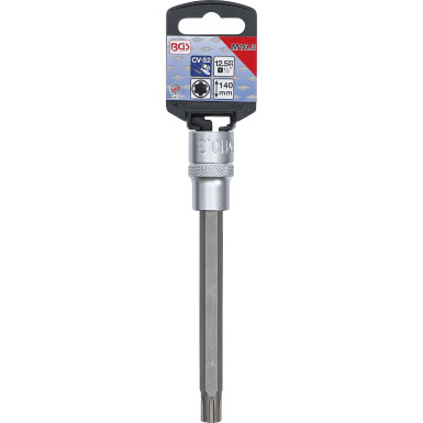 BGS Bit-Einsatz | Länge 140 mm | Antrieb Innenvierkant 12,5 mm (1/2"""") | Keil-Profil (für RIBE) M10,3 | 4179