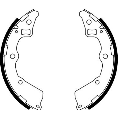 0 986 487 757 Bremsbackensatz 0 986 487 757 Bremsbackensatz