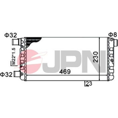 JPN Kühler, Motorkühlung 60C9016-JPN
