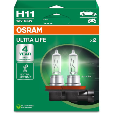 H11 12V 55W PGJ19-2 ULTRA LIFE OSRAM | 4 Jahre Garantie H11 12V 55W PGJ19-2 ULTRA LIFE OSRAM | 4 Jahre Garantie
