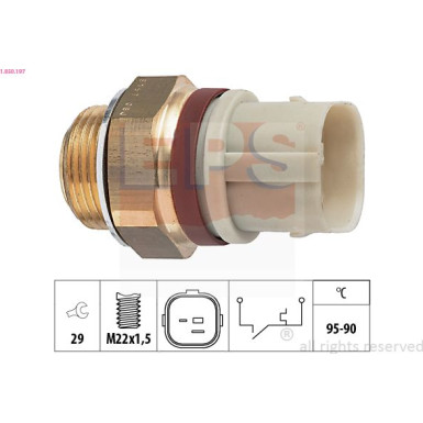 Temperaturschalter, K Hlerl Ft Made in Italy - OE Equivalent 1.850.197