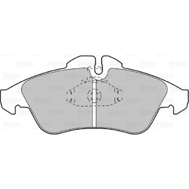 VALEO Bremsbeläge 598044