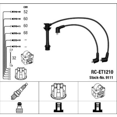 NGK | Zündleitungssatz 9111