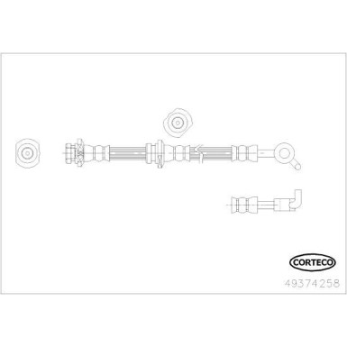 CORTECO Bremsschlauch | 49374258