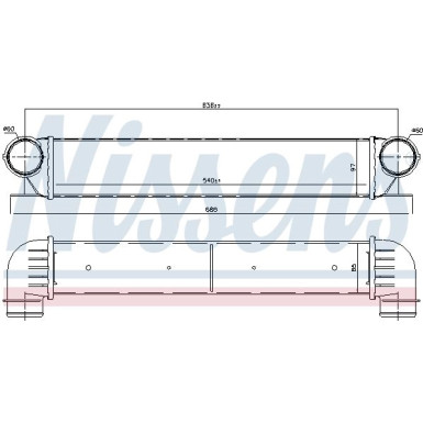 Ladeluftkühler PKW | BMW 5ER 520/525/530D 8,98-6,03 | 96726