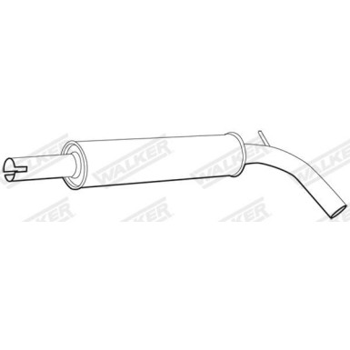 53 / Auspufftopf Mitte VW Polo,Ibiza 1.2 40,47KW 10.01 71341