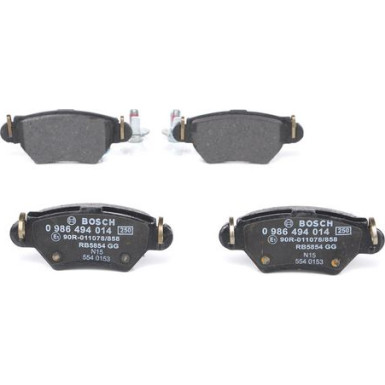 Bremsklötze | CHEVROLET,OPEL | 0 986 494 014