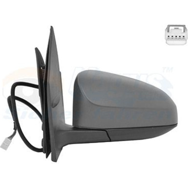 Außenspiegel Citroen C1 II konvex grundiert 5Pin OE B0 007 813 80 + HAGUS 919807