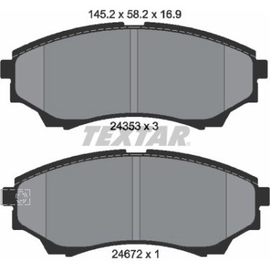Bremsbelagsatz Ford P. Ranger 06 | 2435301