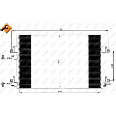Kondensator, Klimaanlage EASY FIT 35557
