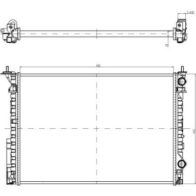 Kühler, Motorkühlung | 58242A
