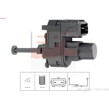 Bremslichtschalter Made in Italy - OE Equivalent 1.810.111