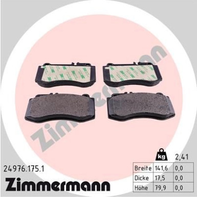 ZIMMERMANN Bremsbeläge