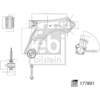 177891 Lenker, Radaufhängung 177891 Lenker, Radaufhängung
