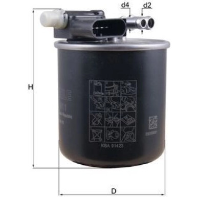 MAHLE Kraftstofffilter | KL 911