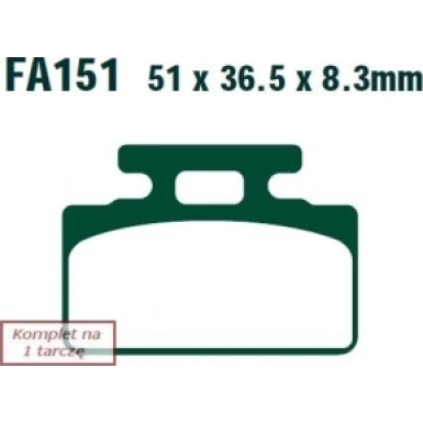 Bremsbelagsatz Moto. Honda Road Racing Nsf 250 R (12-13) | FA151