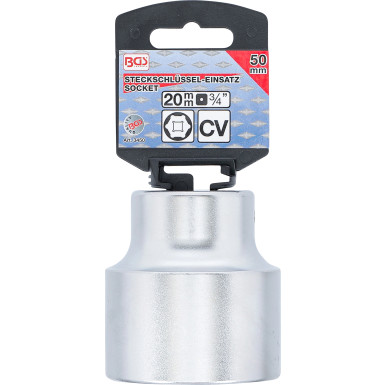 BGS Steckschlüssel-Einsatz Sechskant | Antrieb Innenvierkant 20 mm (3/4"""") | SW 50 mm | 3450