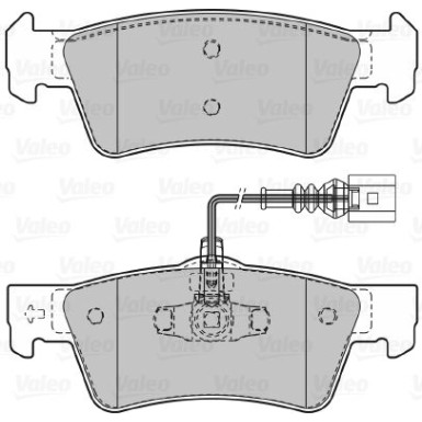 VALEO Bremsbeläge 598946