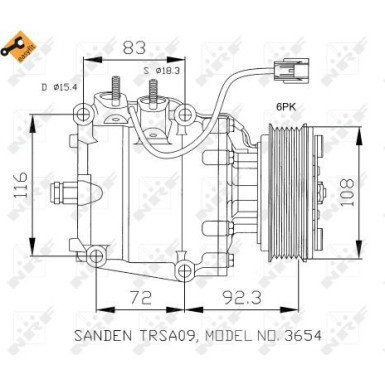 Kompressor, Klimaanlage EASY FIT 32072