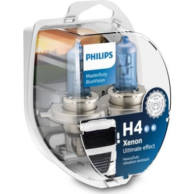 H4 MasterDuty BlueVision24V.75/70W | P43T mit taghellen blauen Licht | 13342MDBVS2 H4 MasterDuty BlueVision24V.75/70W | P43T mit taghellen blauen Licht | 13342MDBVS2