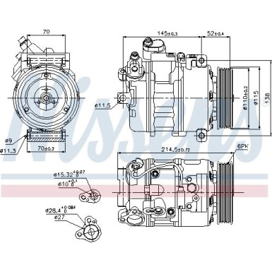 Kompressor PKW BMW 5 E60-E61 (03-) 523 I FIRST FIT 89214