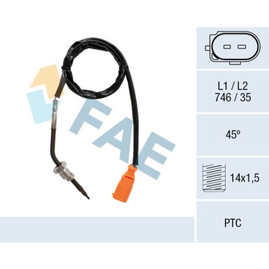 FAE Sensor, Abgastemperatur | 68035