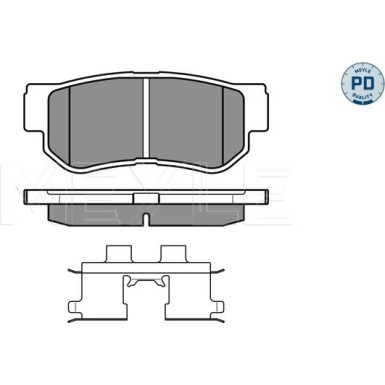 Bremsbelagsatz Hyundai T. Sonata 98-/Santa Fe/Opirus | 025 235 4314/PD